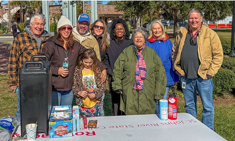 Rotary Brings Warmth to Veterans Parade