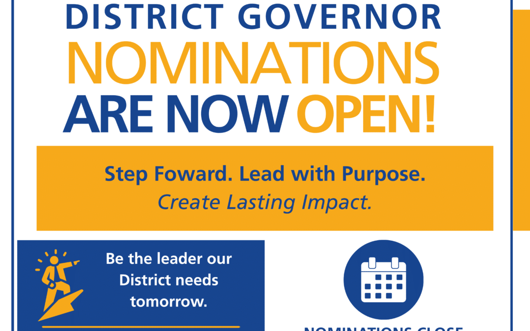 Nomination for District Governor