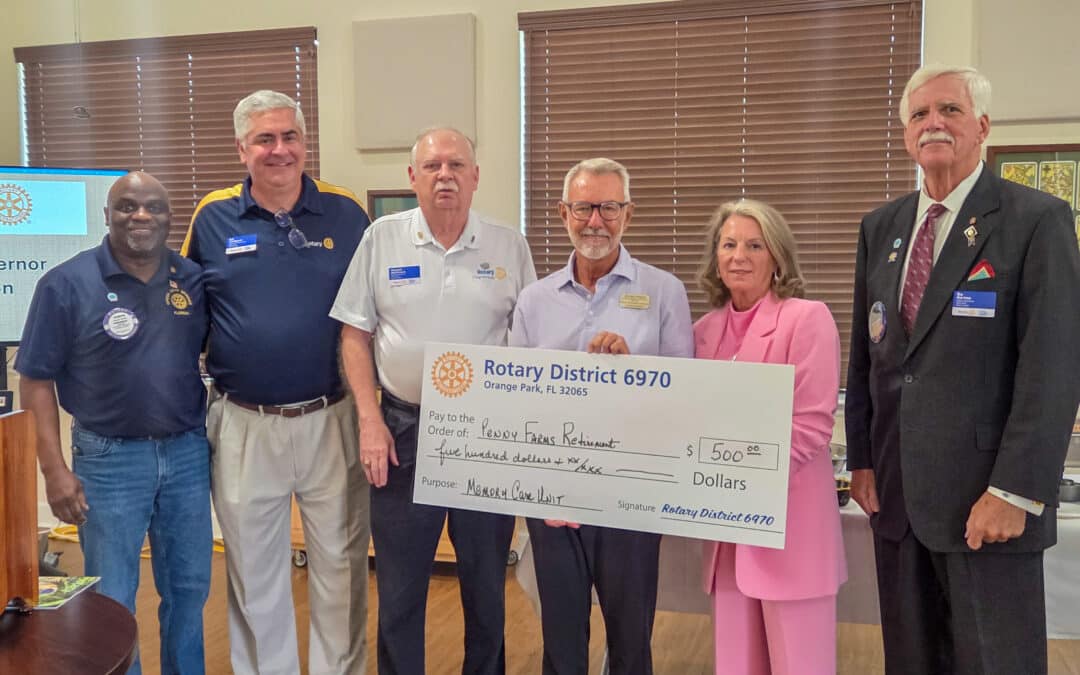 District Governor Visit and Alzheimer’s Fundraiser
