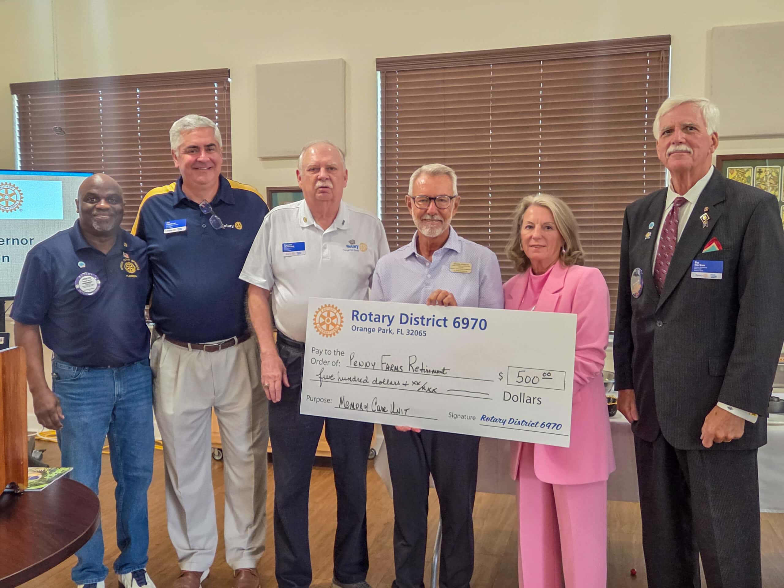 District Governor Visit and Alzheimer’s Fundraiser