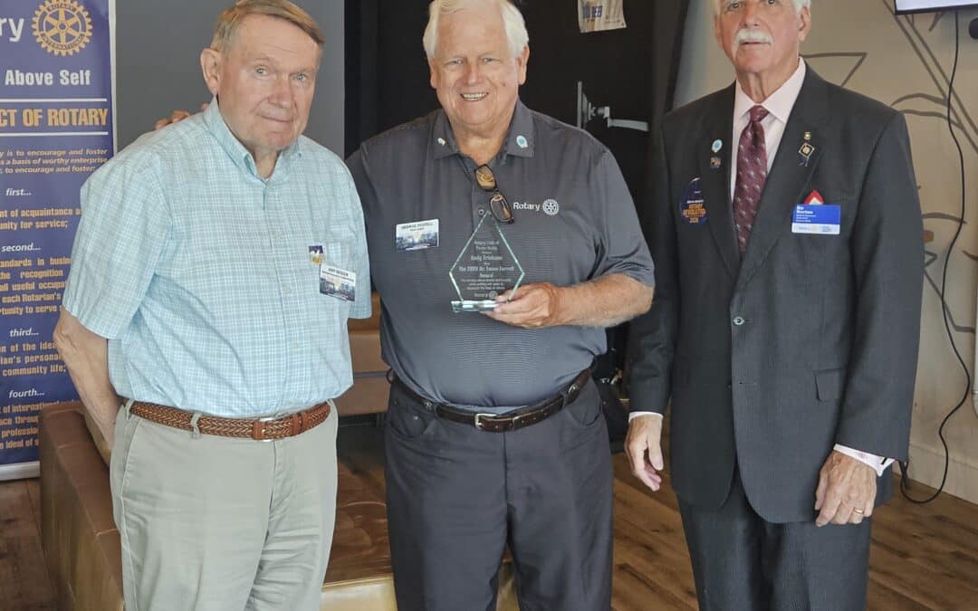 Rotary Club of Ponte Vedra Presents Dr. Leone Farell Award